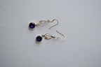 Purple Amethyst Sterling Silver drop Earring