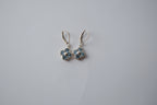 Blue Topaz Flowers Sterling Silver Earrings