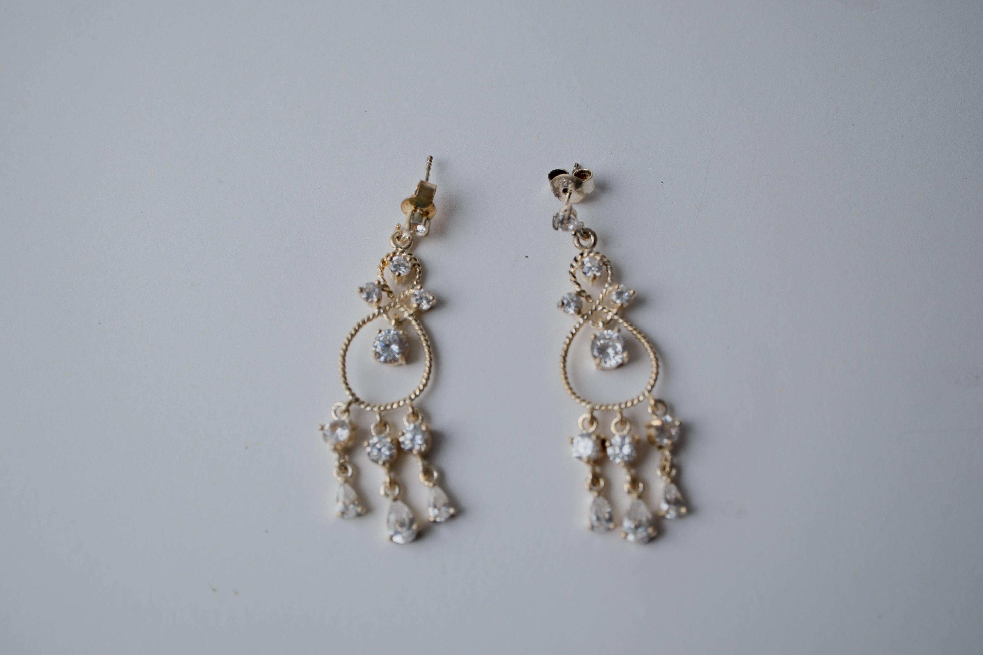 Chandelier Sterling Silver dangle earrings