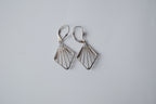 Art deco fan Sterling Silver earrings