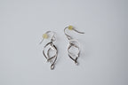 Sterling silver spiral design earrings