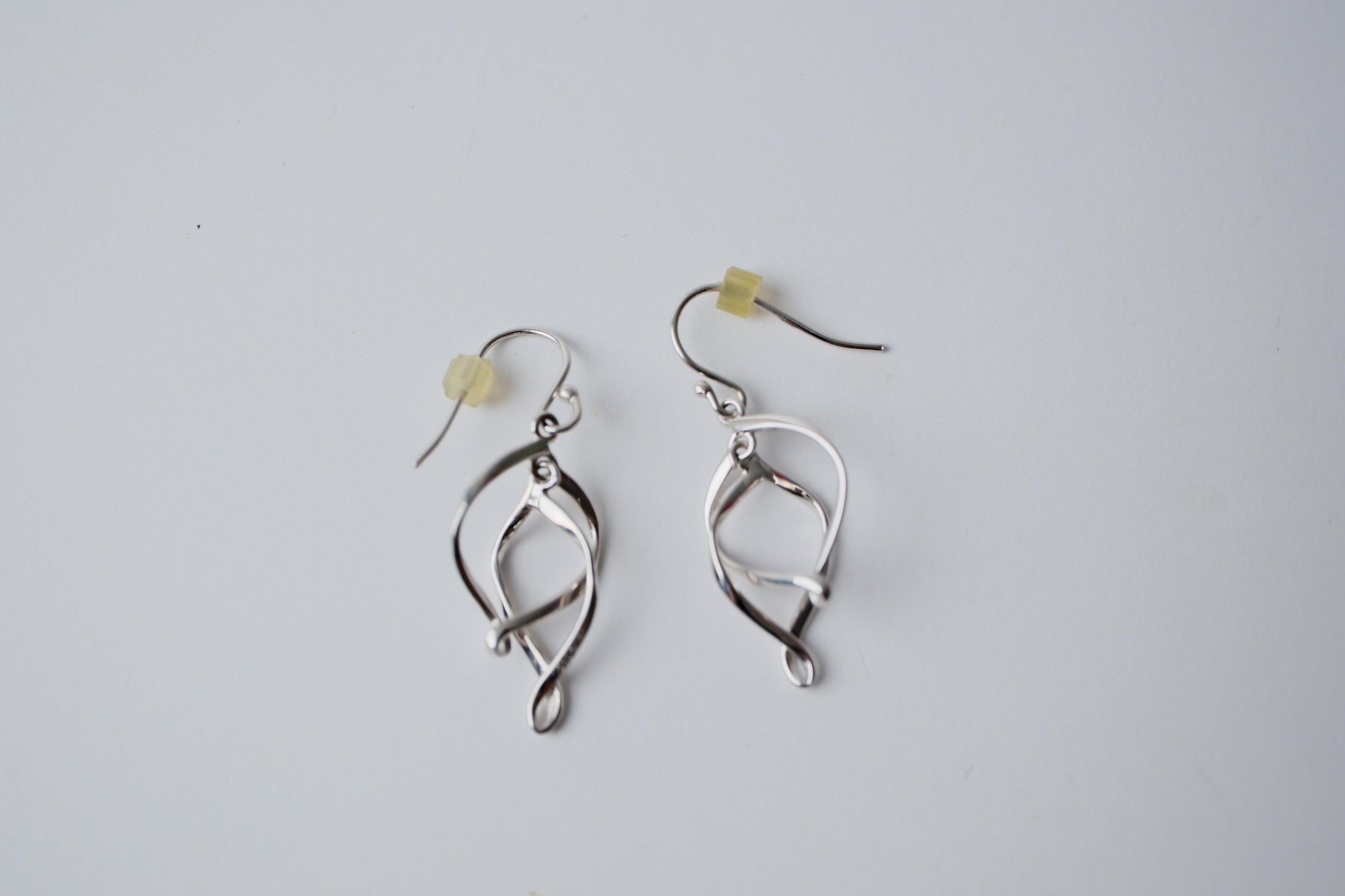 Sterling silver spiral design earrings