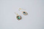 Sterling silver abalone dangle earrings