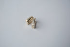 Sterling silver square hoop earrings