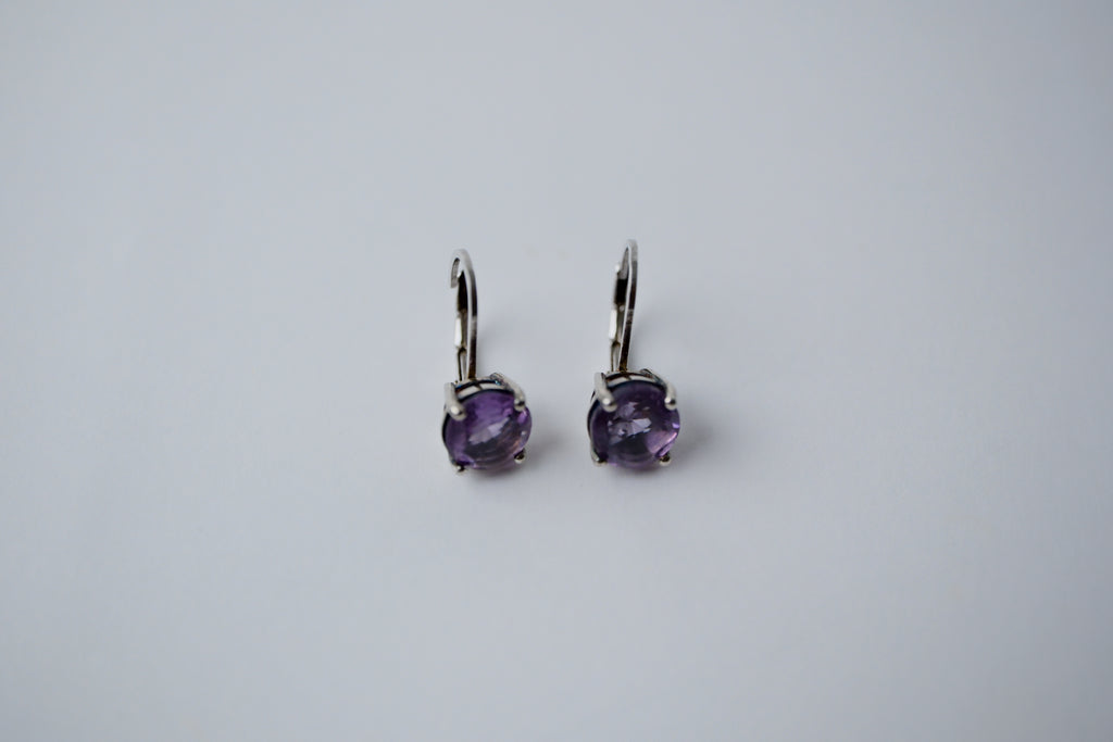 Sterling silver Amethyst earrings