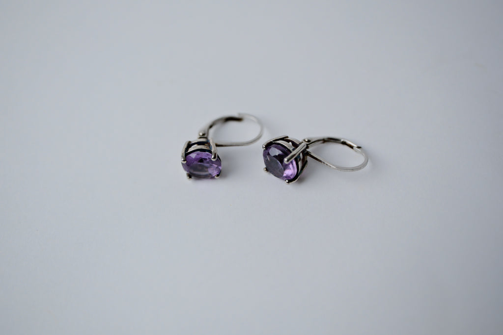 Sterling silver Amethyst earrings