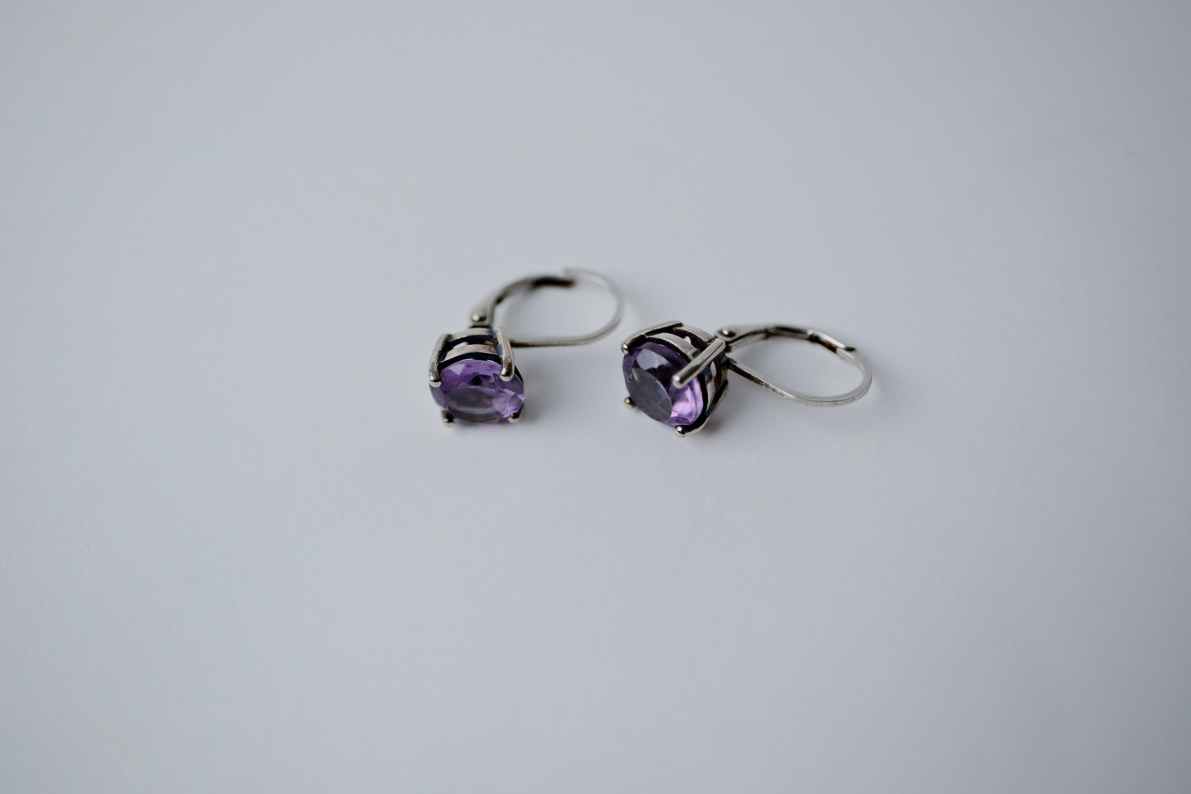 Sterling silver Amethyst earrings