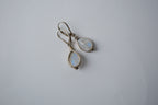 Sterling Silver Rainbow Moonstone Dangle Earrings