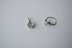 Sterling silver Halo Cubic Zirconia earrings