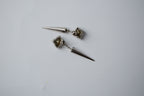 Sterling Silver Earrings with Conical/Spike dangle