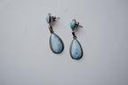 Sterling Silver Larimar drop earrings
