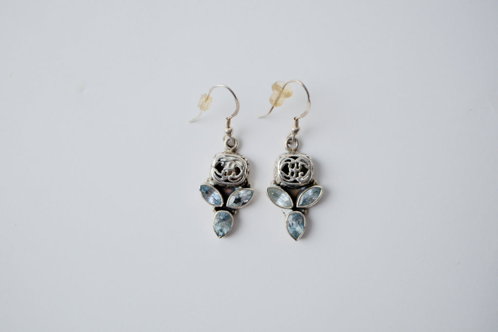 Sterling Silver Blue Topaz earrings