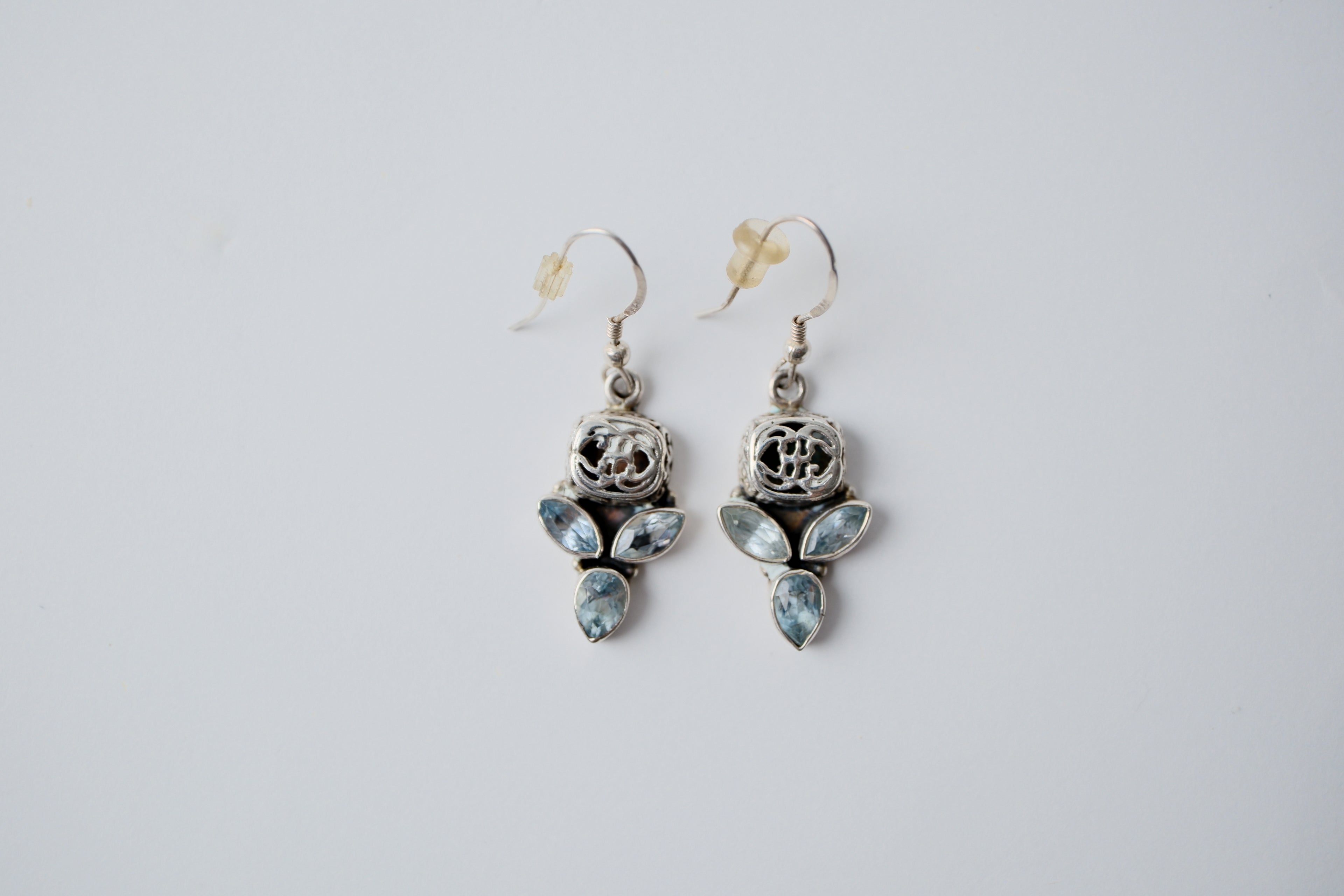 Sterling Silver Blue Topaz earrings