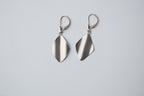 Sterling Silver Brushed and Polished Dangle Earrings