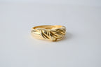 Vintage Gold braided cuff bracelets