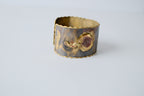 Vintage handcrafted, mixed-metal cuff bracelet