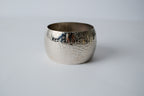 Hammered silver toned thick bracelet