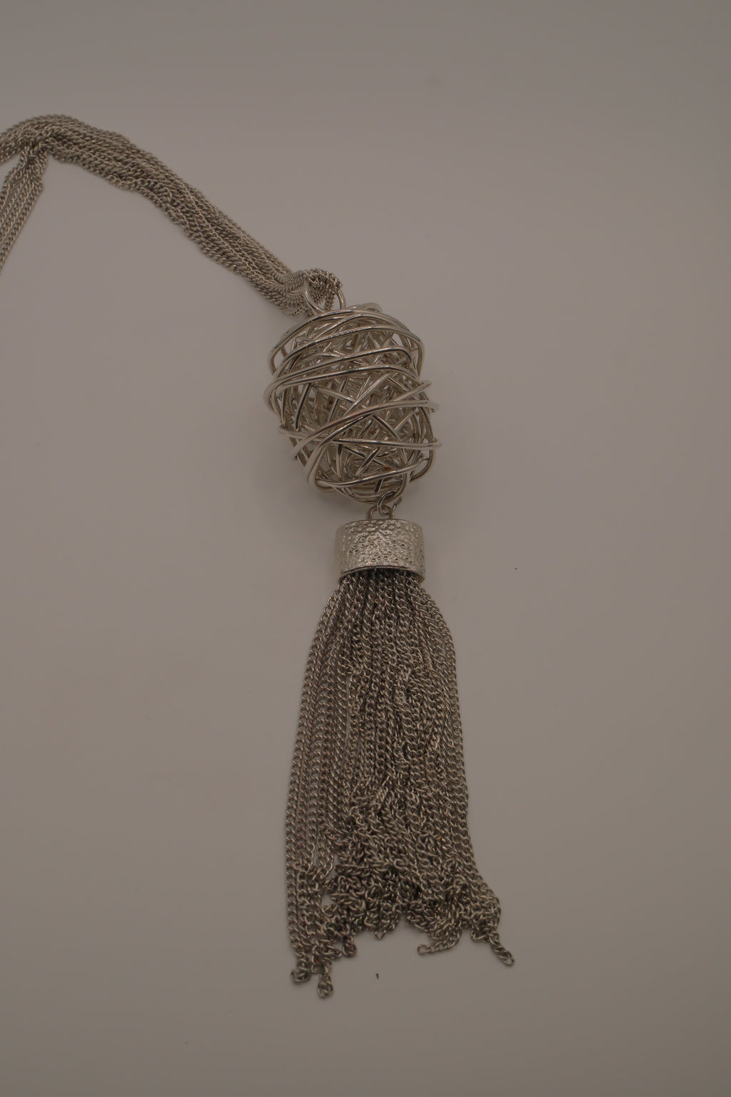 Tapestry Tassel Pendant Necklace