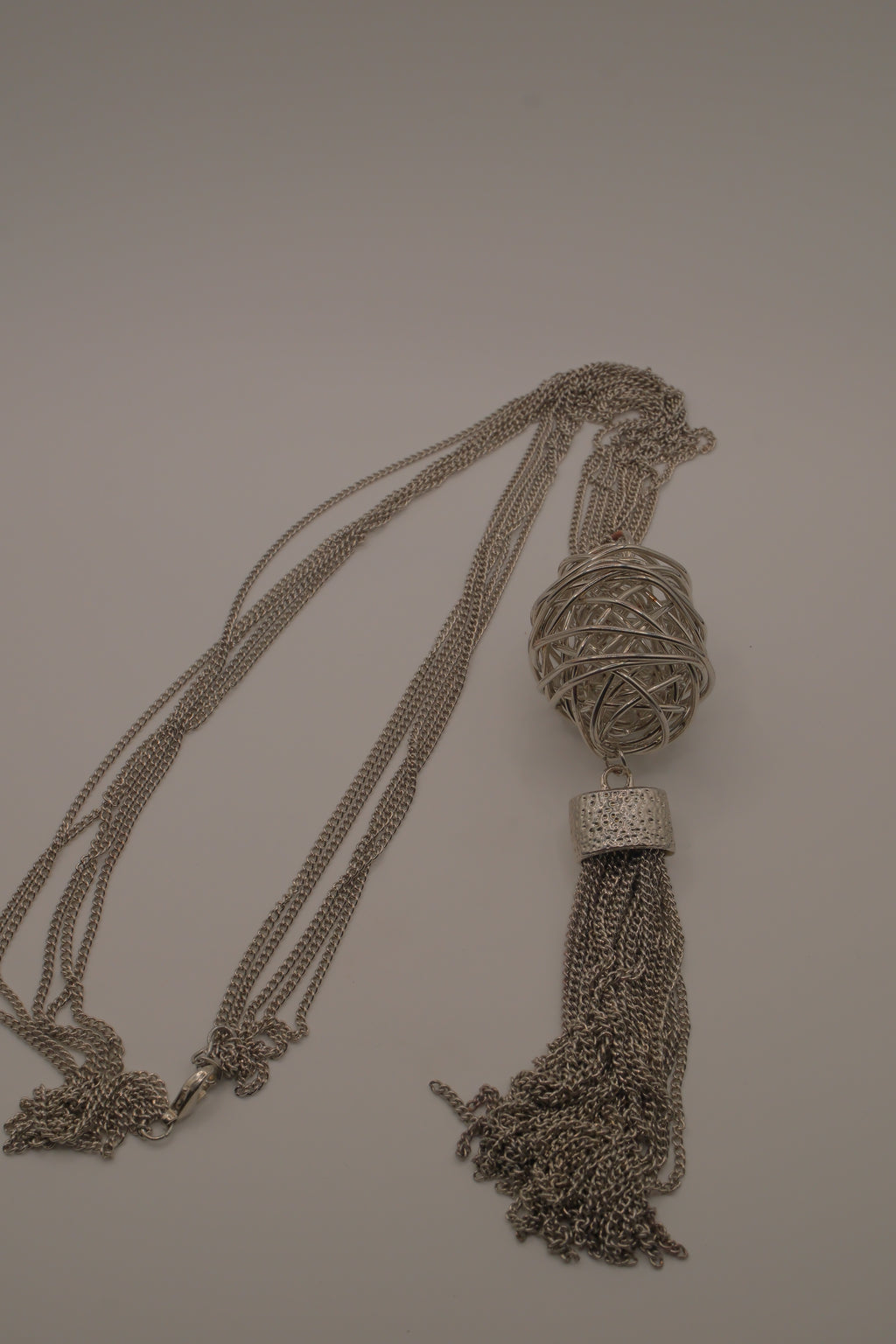 Tapestry Tassel Pendant Necklace