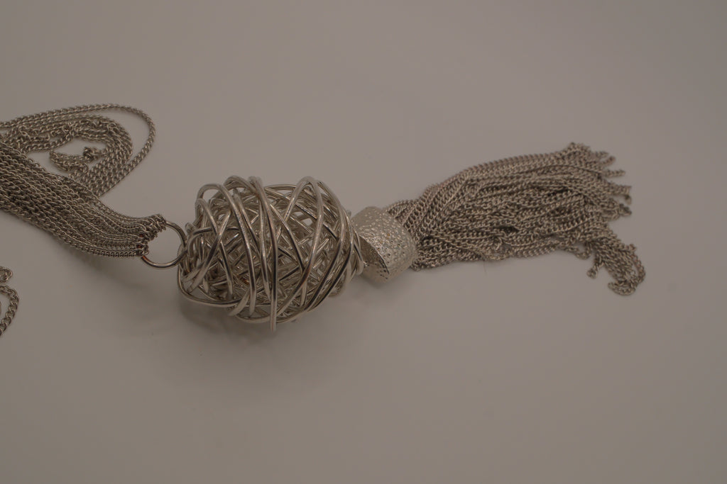 Tapestry Tassel Pendant Necklace