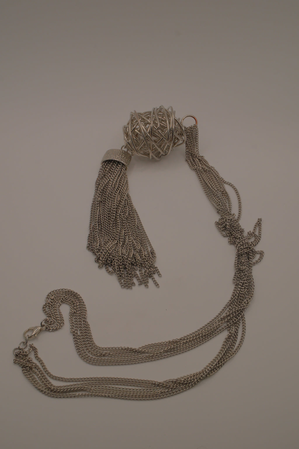 Tapestry Tassel Pendant Necklace