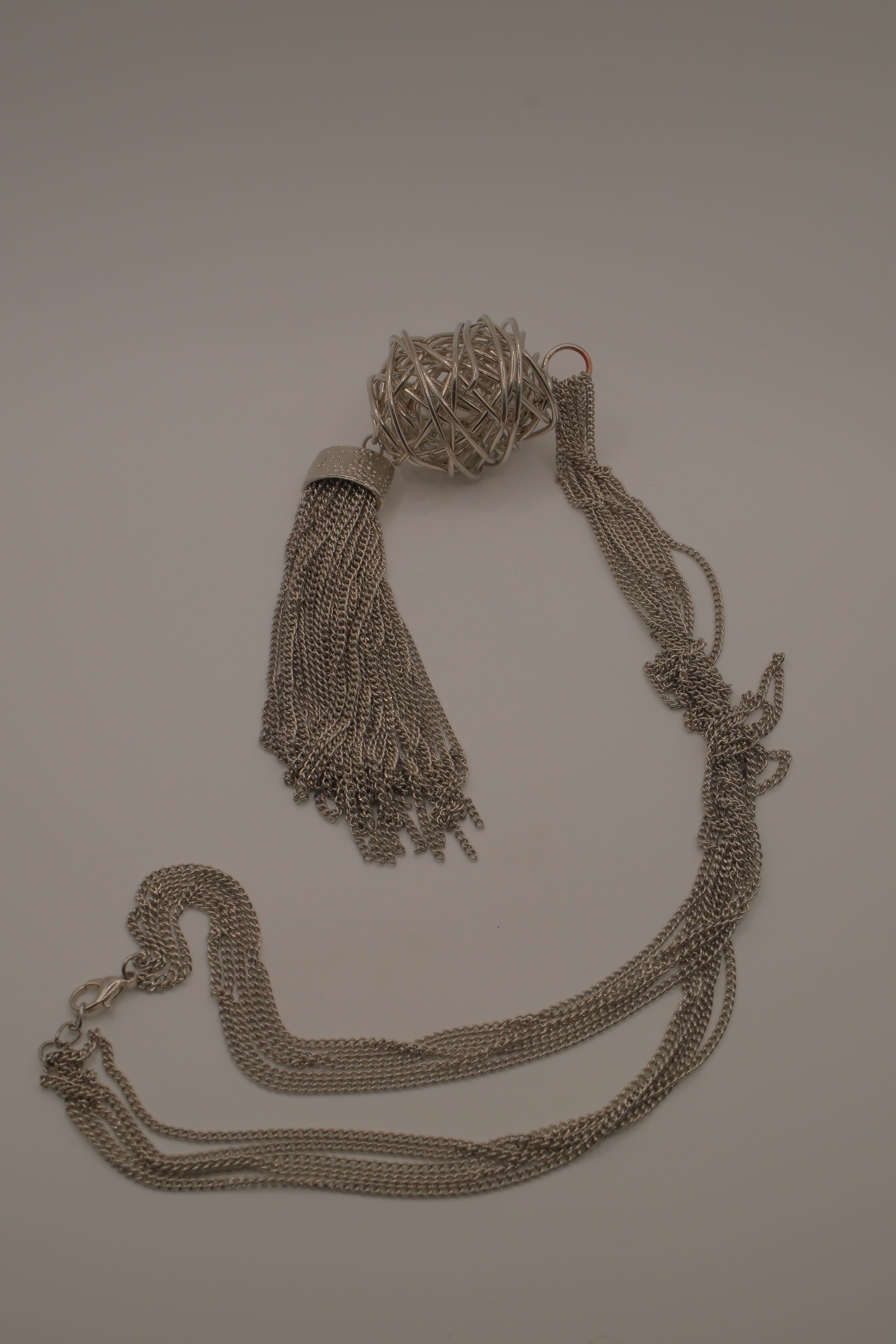 Tapestry Tassel Pendant Necklace
