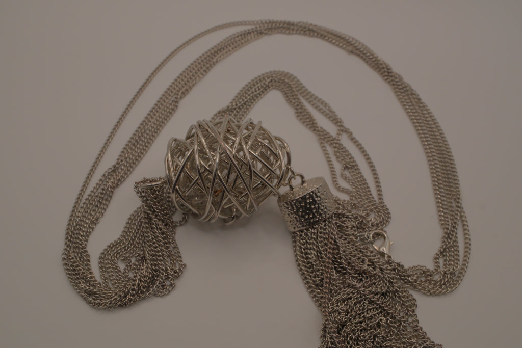 Tapestry Tassel Pendant Necklace