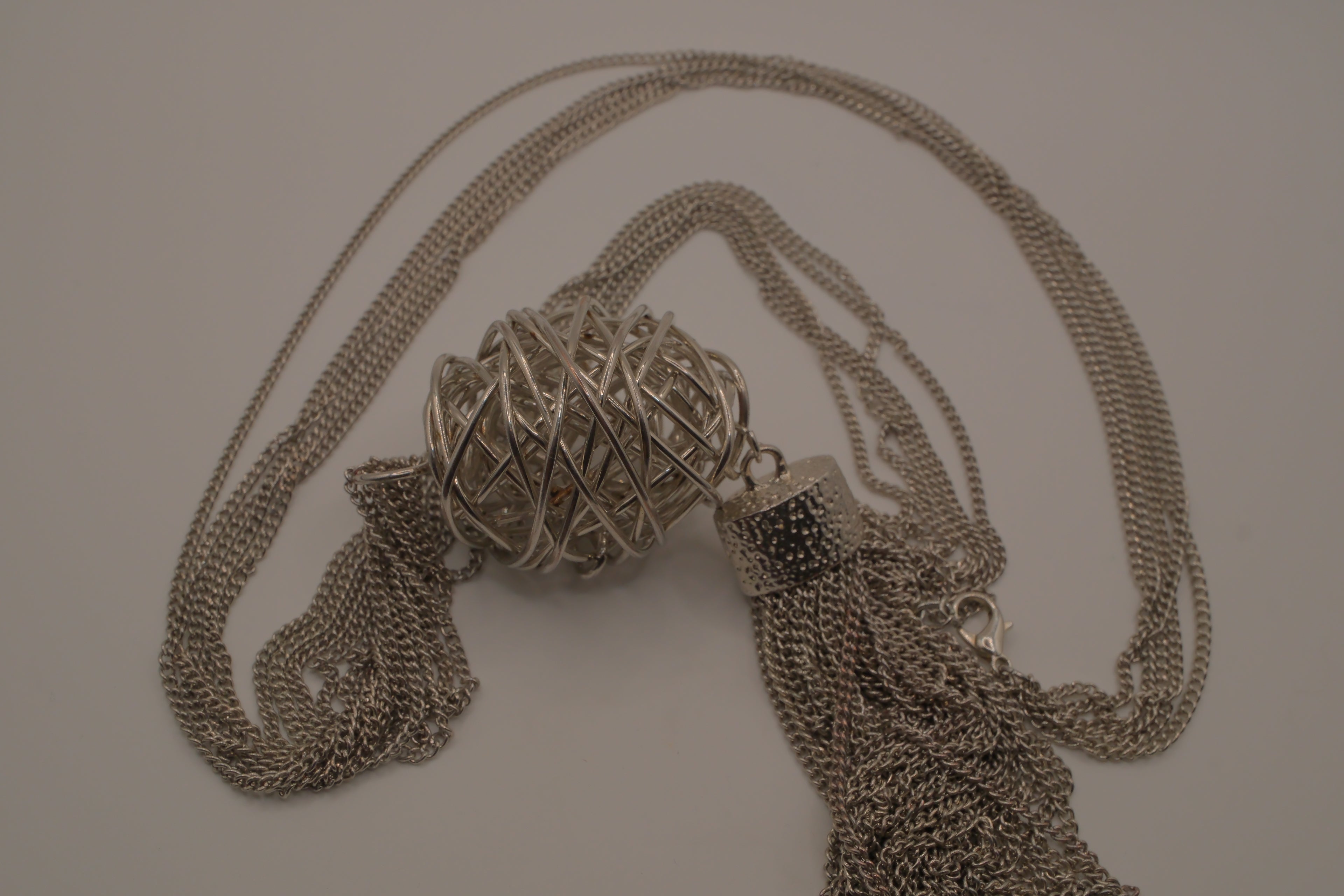 Tapestry Tassel Pendant Necklace