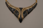 Vintage 1980s Art Deco revival collar necklace