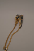 Vintage 1980s Art Deco revival collar necklace
