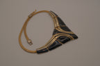 Vintage 1980s Art Deco revival collar necklace