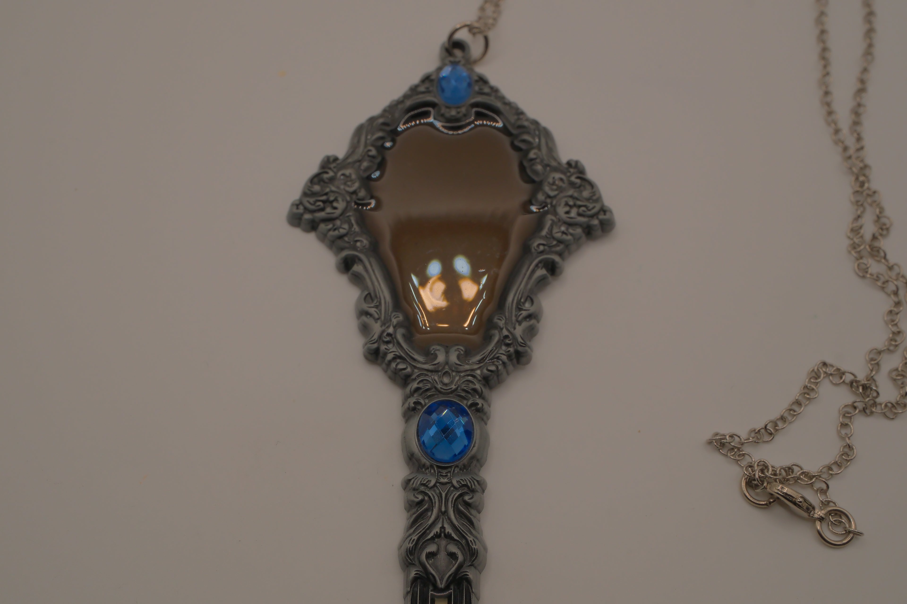 Petals &amp; Poison Lovely Ghosts Vanity Hand Mirror Necklace