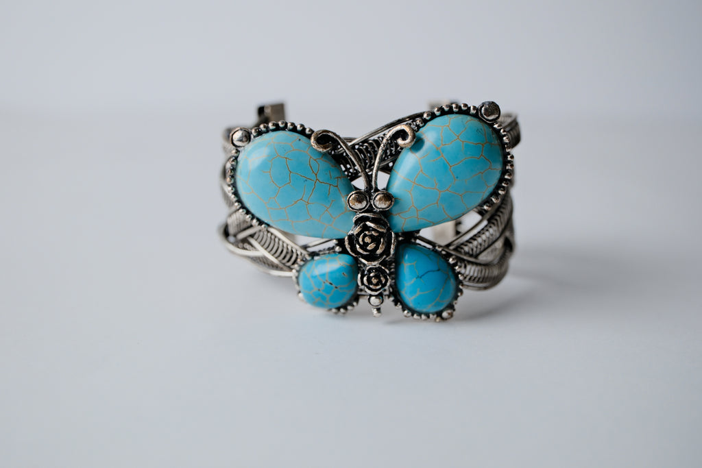 Turquoise and Silver Cuff Bracelet