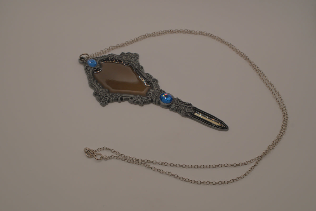 Petals &amp; Poison Lovely Ghosts Vanity Hand Mirror Necklace