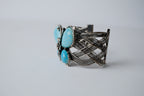 Turquoise and Silver Cuff Bracelet