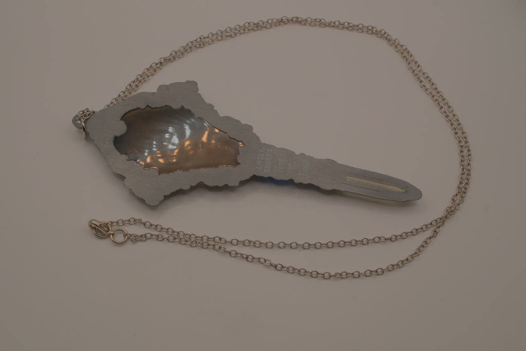 Petals &amp; Poison Lovely Ghosts Vanity Hand Mirror Necklace