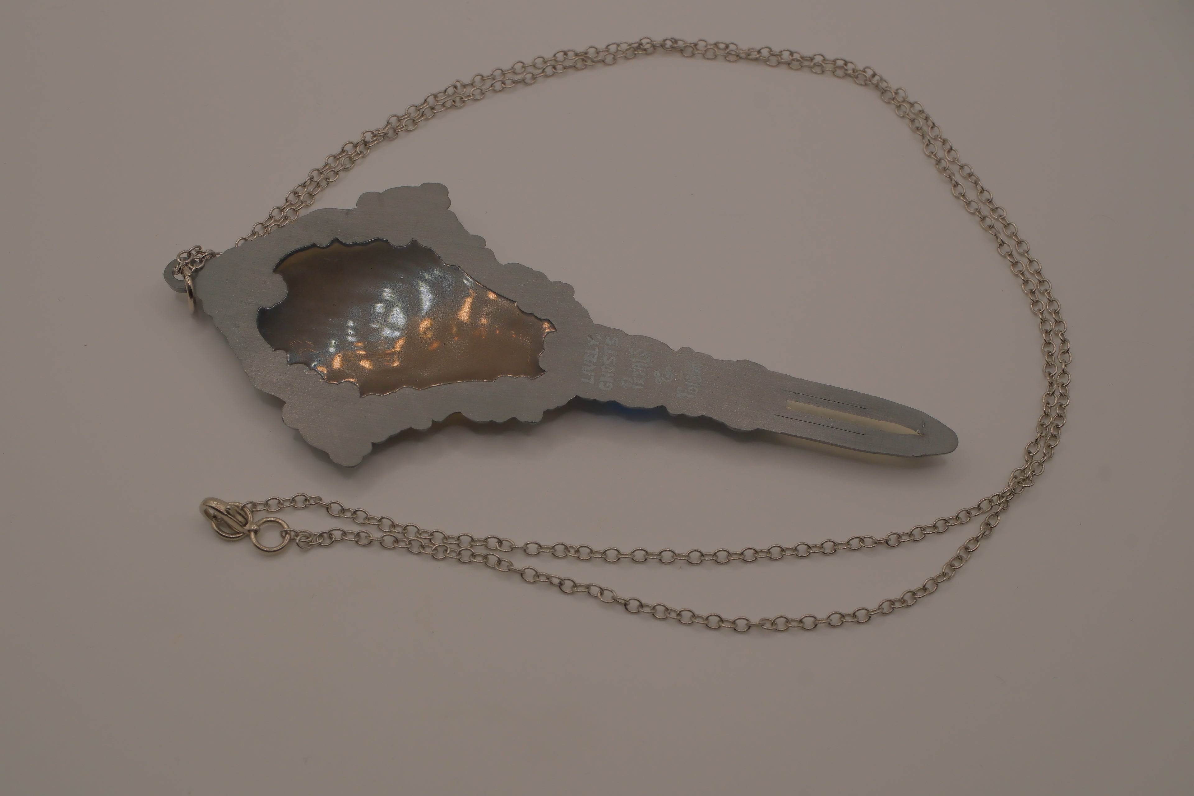 Petals &amp; Poison Lovely Ghosts Vanity Hand Mirror Necklace