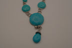 Bohemian style turquoise statement necklace