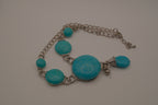 Bohemian style turquoise statement necklace