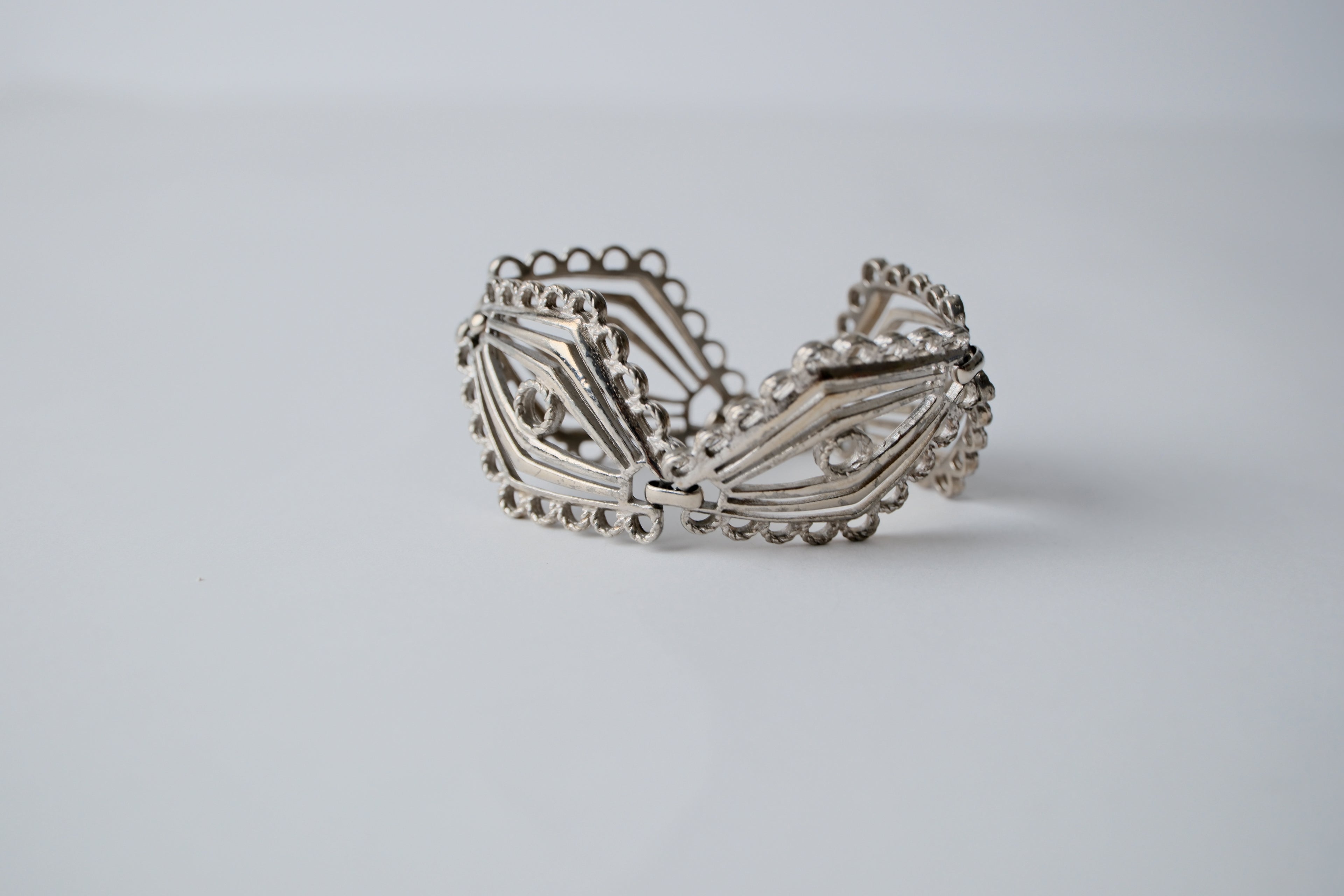 Filigree intricate metalwork bracelet