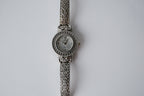 Vintage Aviva Patterned silver tone Watch