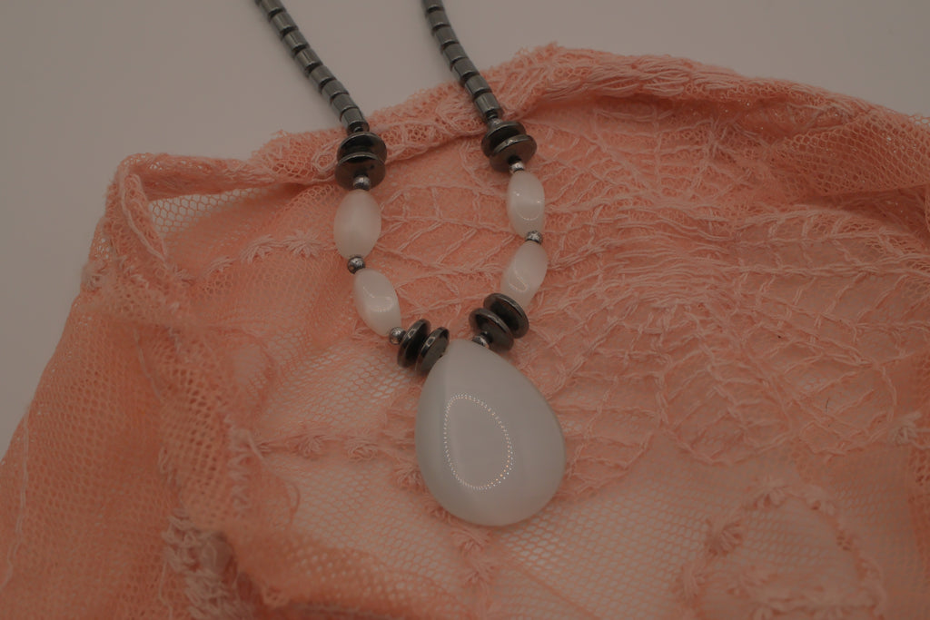 Handmade gemstone statement necklace&nbsp;
