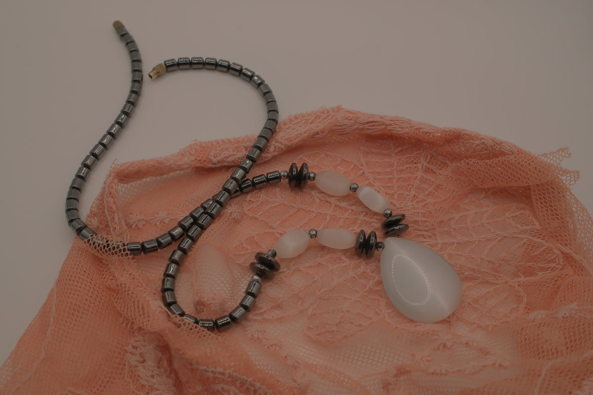 Handmade gemstone statement necklace&nbsp;