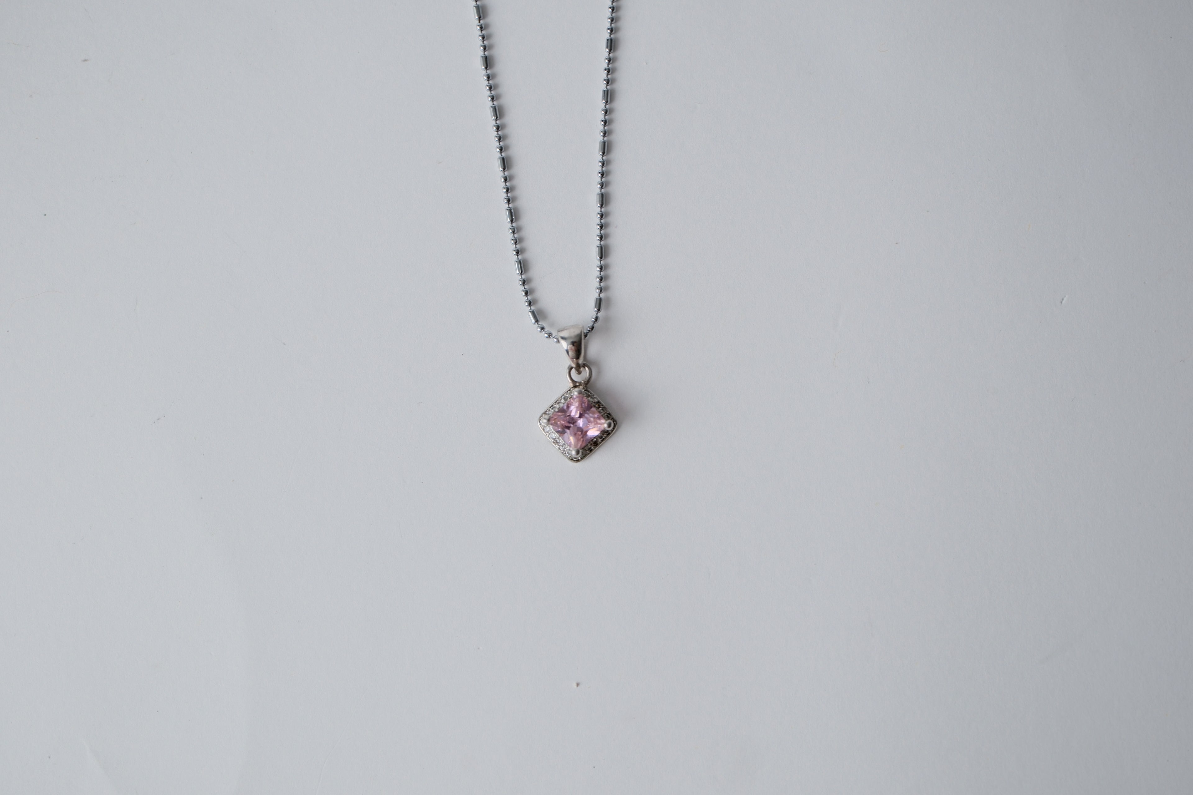 Sterling Silver Dainty Cubic Zirconia necklace