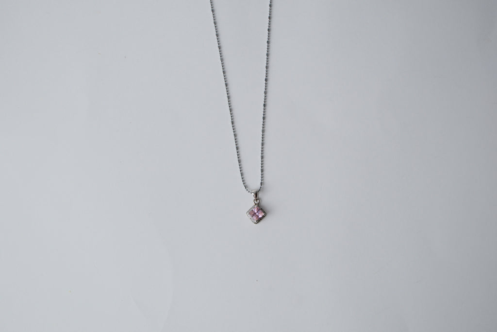 Sterling Silver Dainty Cubic Zirconia necklace