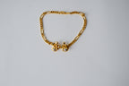 Vintage Gold tone orchid dainty bracelet