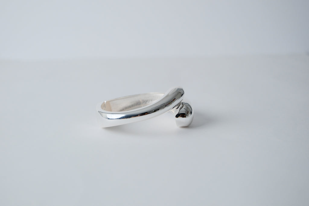 Bubble Drop Silver Cuff