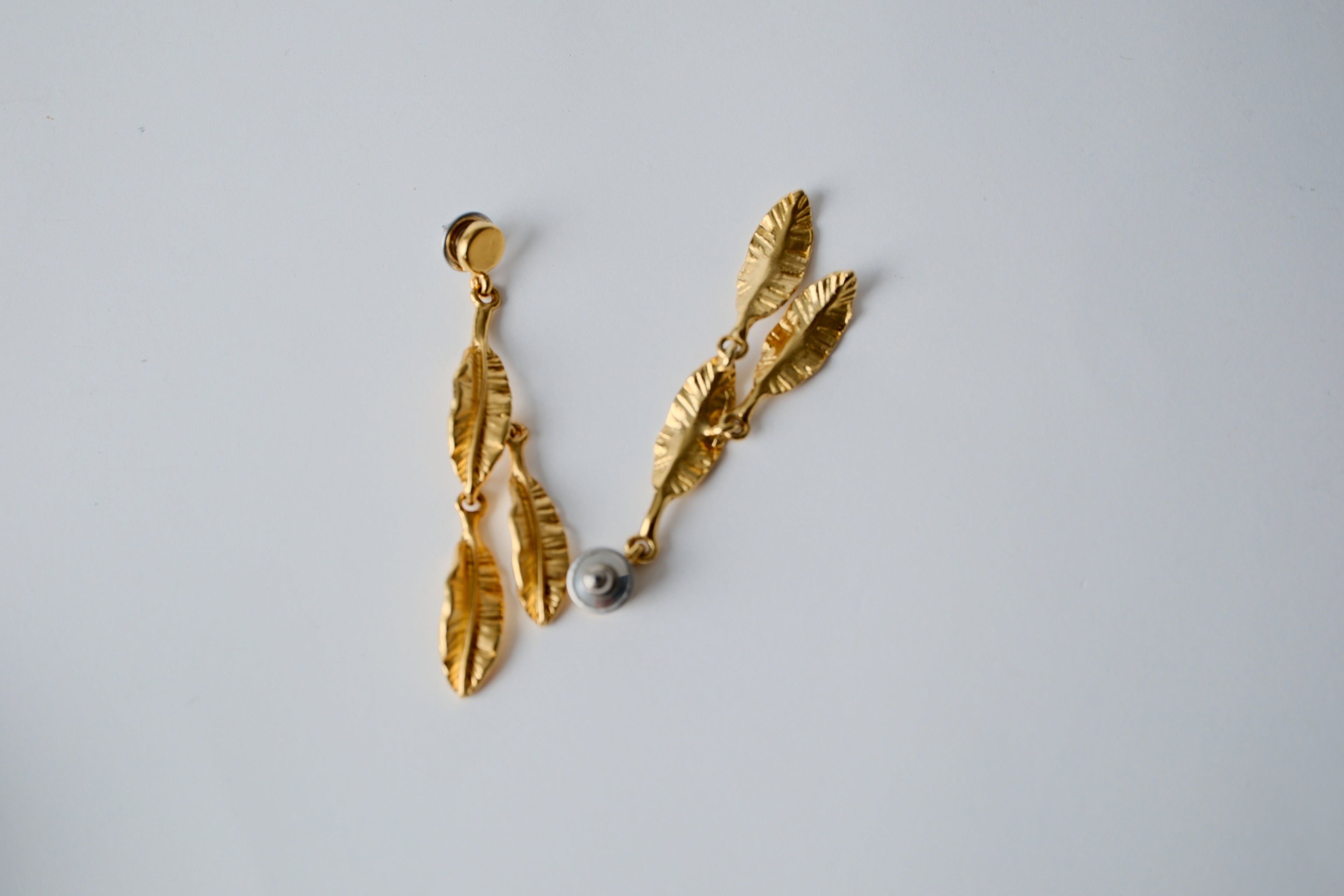 Vintage Leaf Dangle Earrings