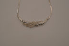Vintage Avon silver-tone herringbone necklace