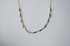 Vintage Gold Leaf Link Necklace